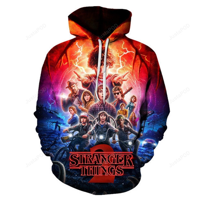 Stranger Things 3d All Over Print Hoodie Zip-up Hoodie-trungten-ksvqj