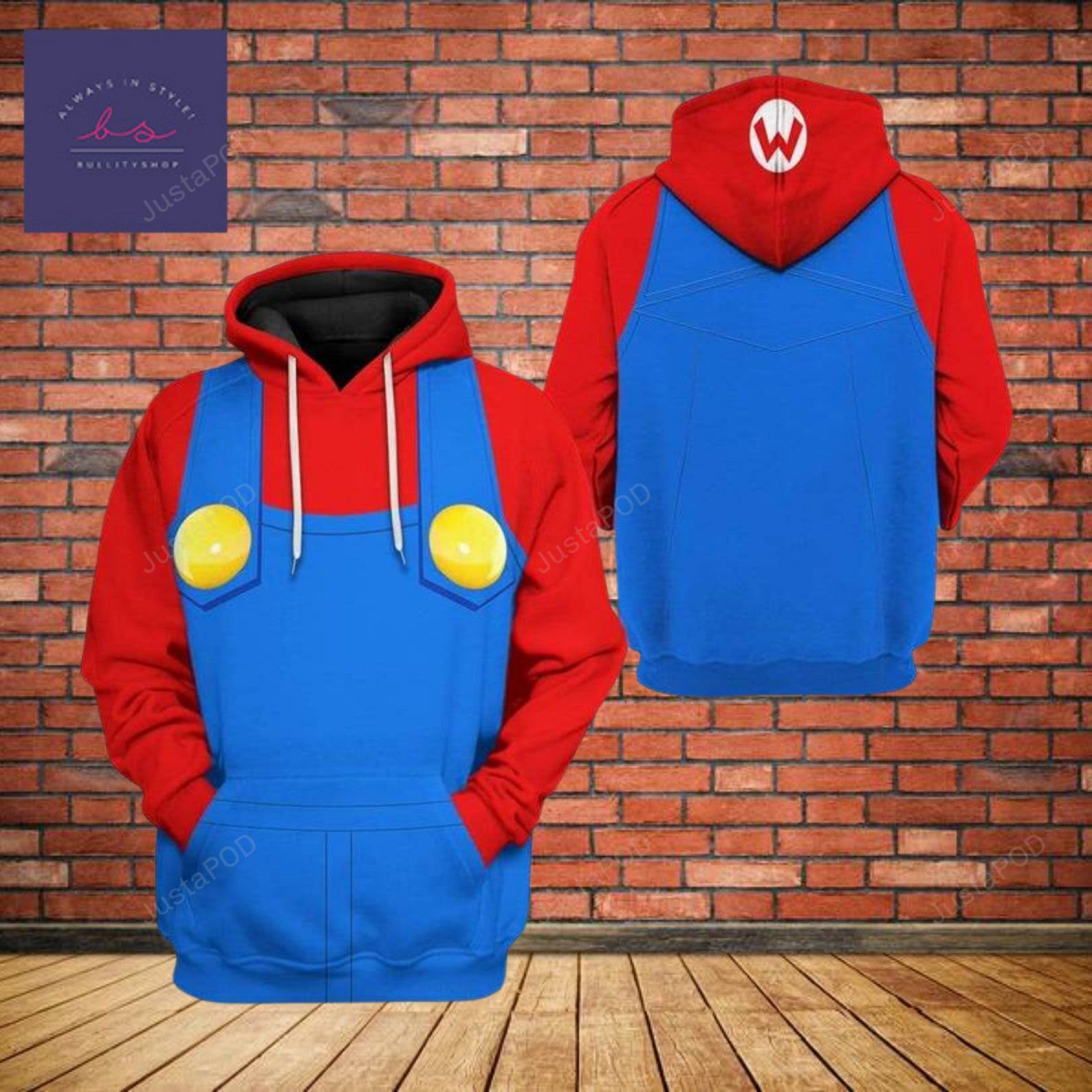 Super Mario 3d All Over Print Hoodie Zip-up Hoodie-trungten-upo1w