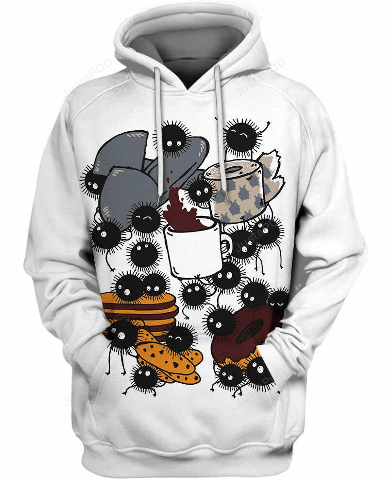 Susuwatari 3d All Over Print Hoodie Zip-up Hoodie