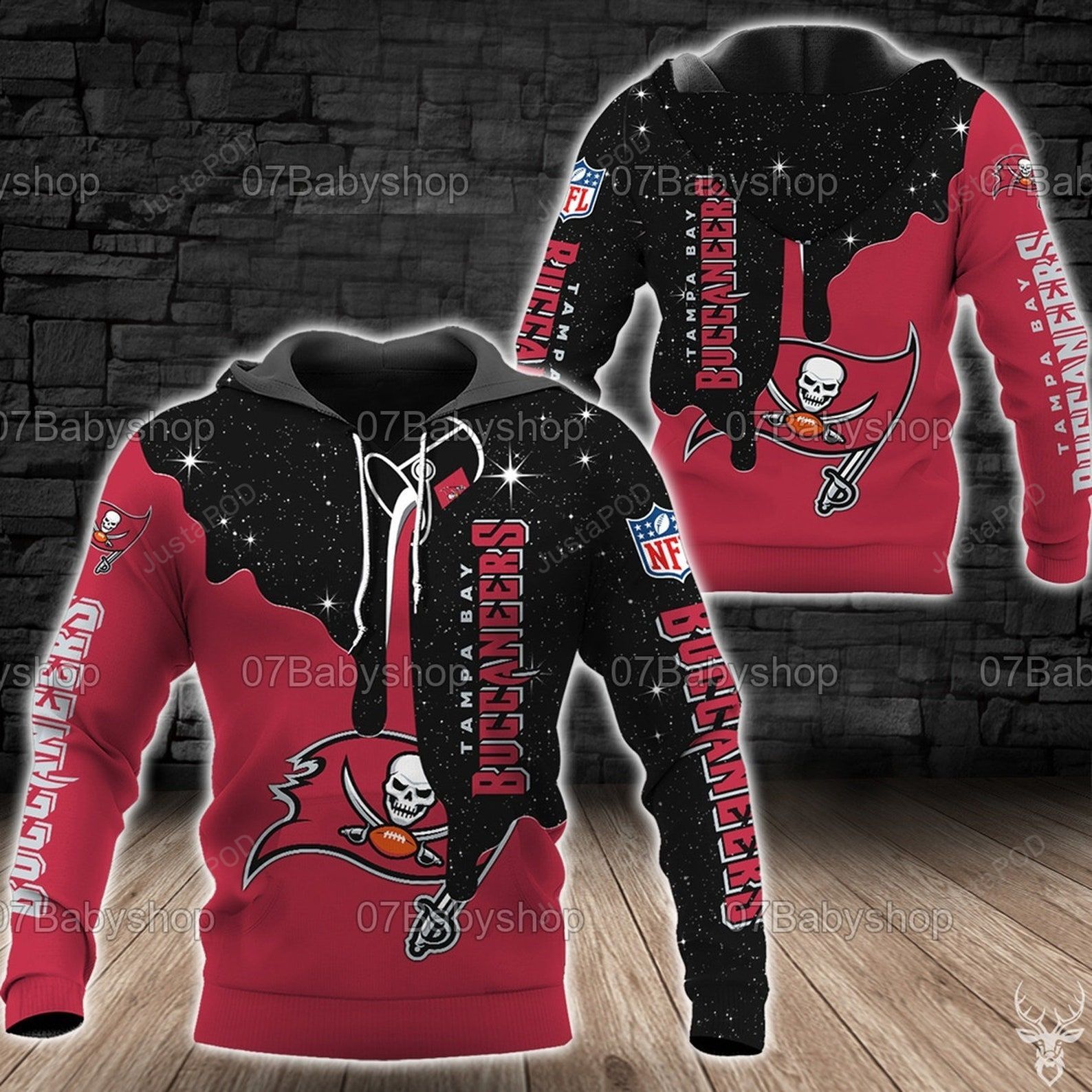 Tampa Bay Buccaneers Nfl 3d All Over Print Hoodie Zip-up Hoodie