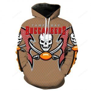 Tampa Bay Buccaneers Skull 3d All Over Print Hoodie Zip-up Hoodie-trungten-7r398