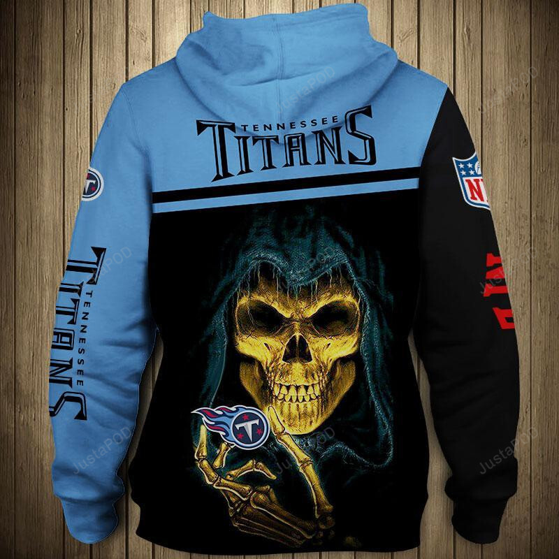 Tennessee Titans 3d All Over Printed Hoodie Zip- Up Hoodie