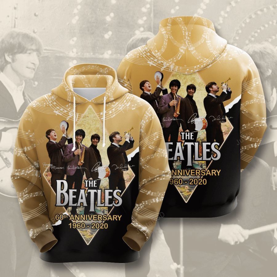 The Beatles 3d All Over Print Hoodie Zip-up Hoodie