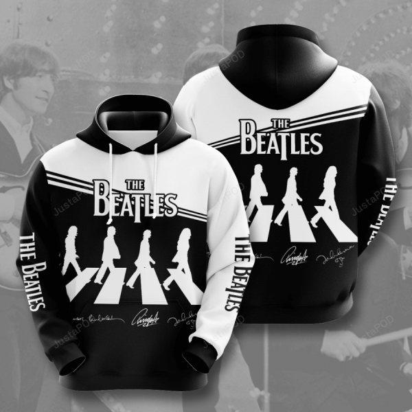 The Beatles 3d All Over Print Hoodie Zip-up Hoodie