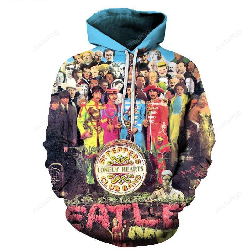 The Beatles Sgt Peppers Lonely Hearts Club 3d All Over Print Hoodie Zip-up Hoodie