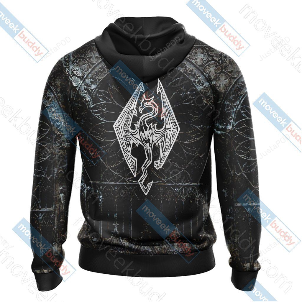 The Elder Scrolls Skyrim 3d All Over Print Hoodie Zip-up Hoodie