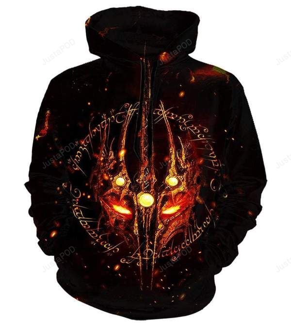 The Lord Of The Rings Black 3d All Over Print Hoodie Zip-up Hoodie