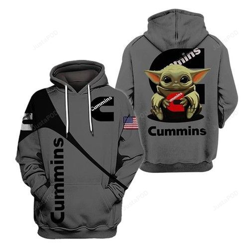 The Mandalorian Baby Yoda Holding Cummins Pullover Hoodie