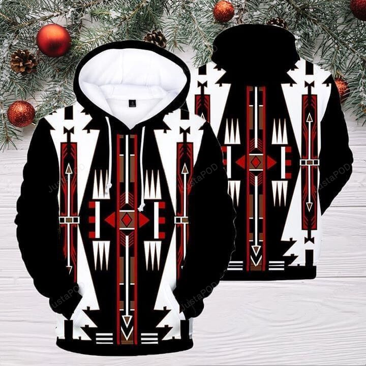 The Native American Costume Pattern 3d All Over Printed Hoodie Zip- Up Hoodie