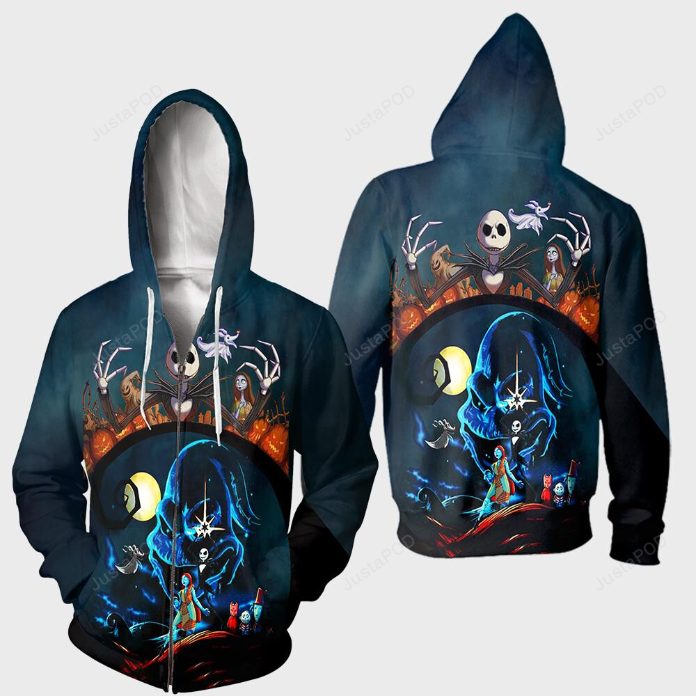 The Nightmare Before Christmas 3d All Over Print Hoodie Zip-up Hoodie