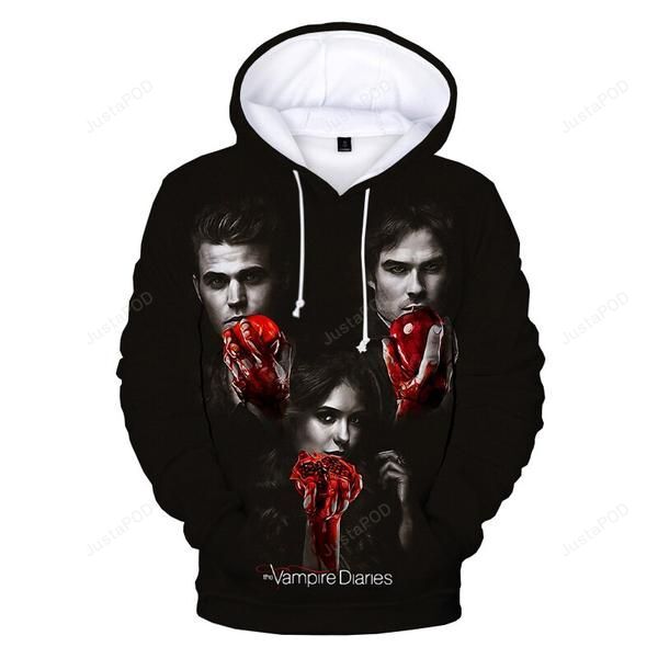 The Vampire Diaries 3d All Over Print Hoodie Zip-up Hoodie