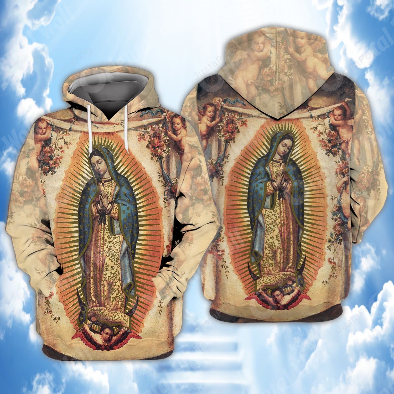 The Virgin Mary 3d All Over Print Hoodie Zip-up Hoodie