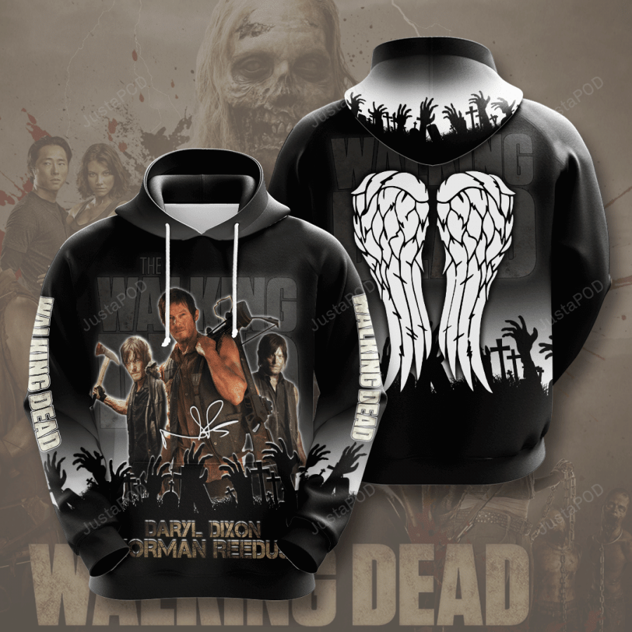 The Walking Dead Daryl 3d All Over Printed Hoodie Zip- Up Hoodie