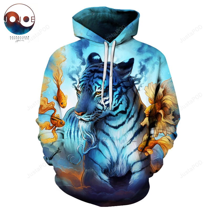 Tiger 3d All Over Print Hoodie Zip-up Hoodie-trungten-ggn16