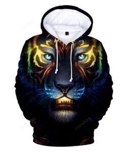 Tiger 3d All Over Print Hoodie Zip-up Hoodie-trungten-j5blw