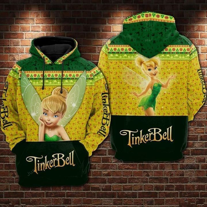 Tinker Bell 3d All Over Print Hoodie Zip-up Hoodie