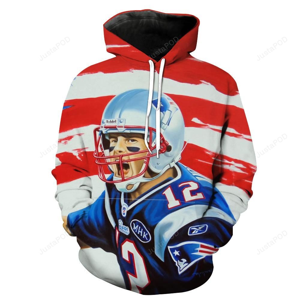 Tom Brady 3d All Over Print Hoodie Zip-up Hoodie