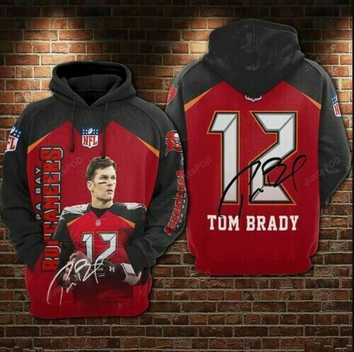 Tom Brady Tampa Bay Buccaneers All Over Prints Unisex 3d Hoodie Gifts Birthday