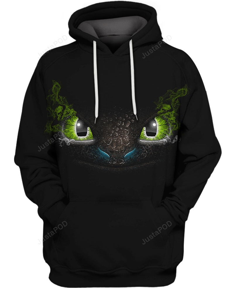 Toothless Face 3d All Over Print Hoodie Zip-up Hoodie