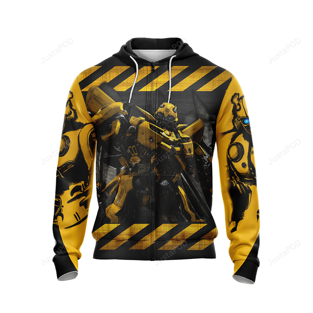 Transformers Bumblebee 3d All Over Print Hoodie Zip-up Hoodie