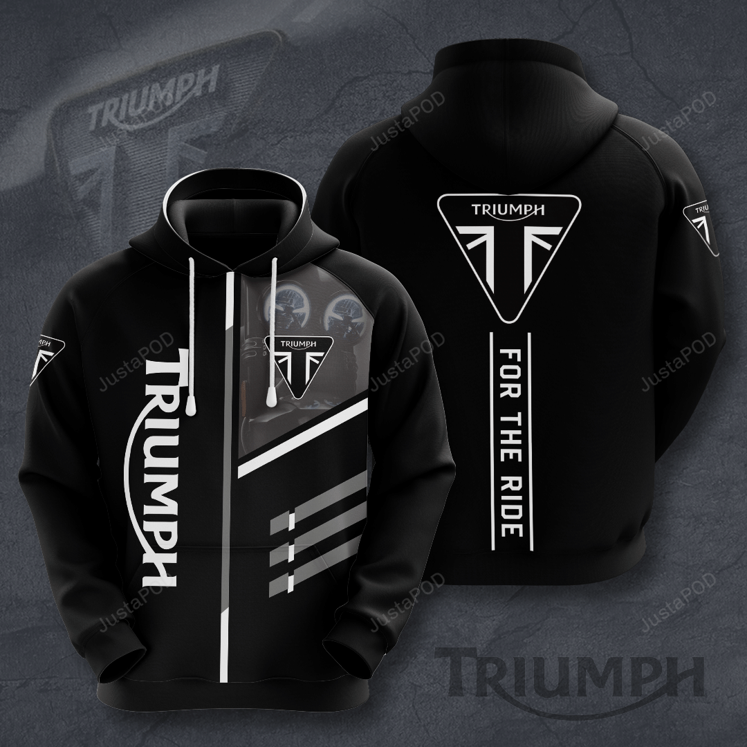 Triumph Motor For The Ride 3d T-shirt 3d All Over Print Hoodie Zip-up Hoodie