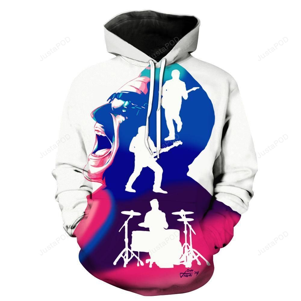 U2 3d Full Over Print 3d Hoodie For Men Women All Over 3d Printed Hoodiet Lk-251