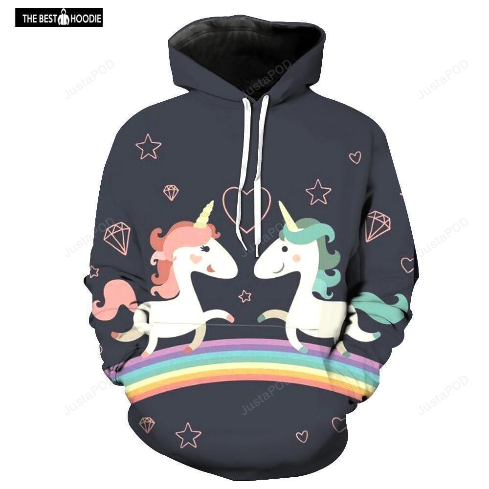 Unicorn 3d All Over Print Hoodie Zip-up Hoodie-trungten-8oap4