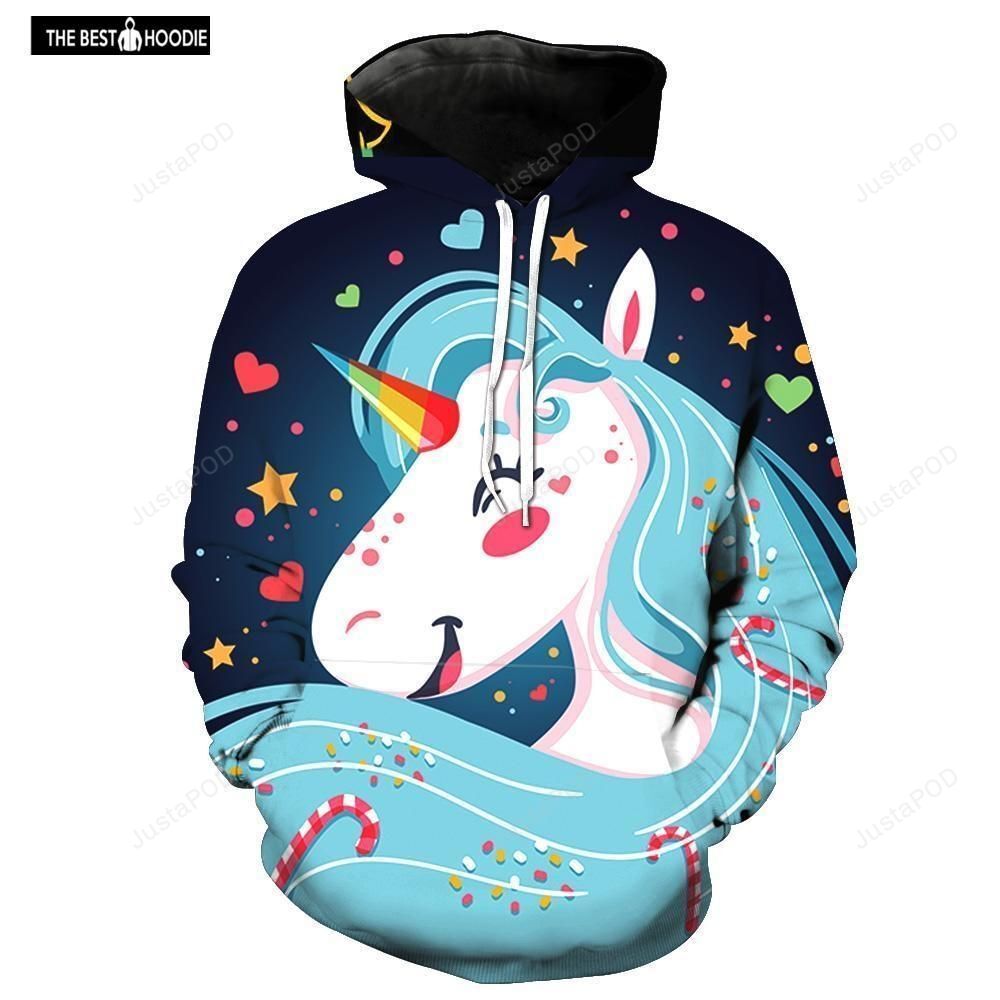 Unicorn 3d All Over Print Hoodie Zip-up Hoodie-trungten-c4w3p