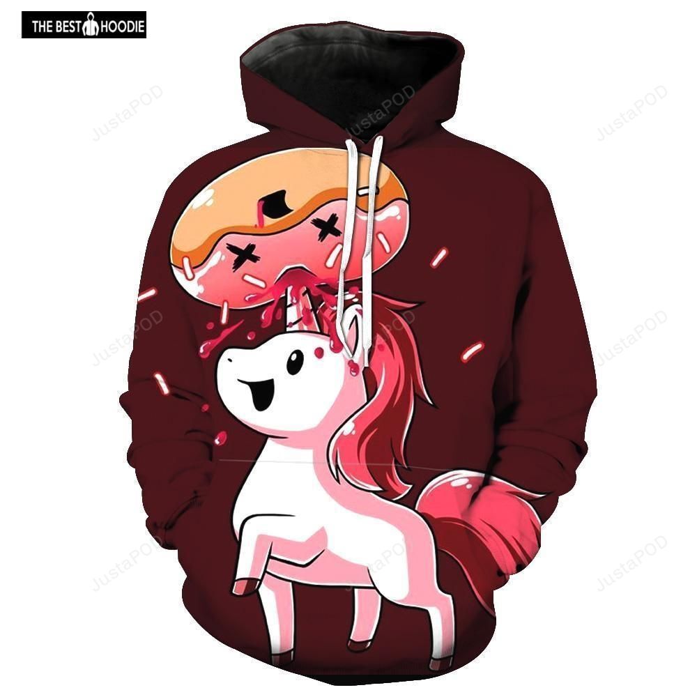 Unicorn 3d All Over Print Hoodie Zip-up Hoodie-trungten-puxd3