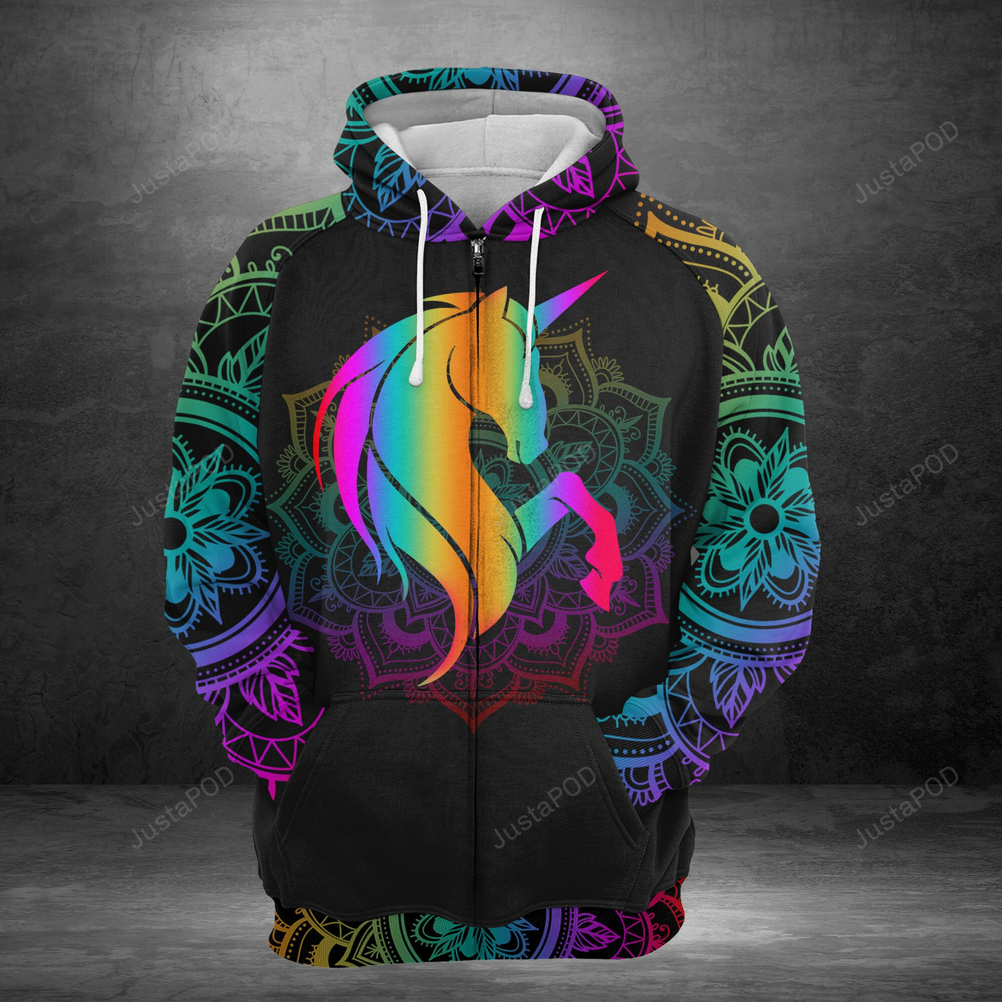 Unicorn 3d All Over Print Hoodie Zip-up Hoodie