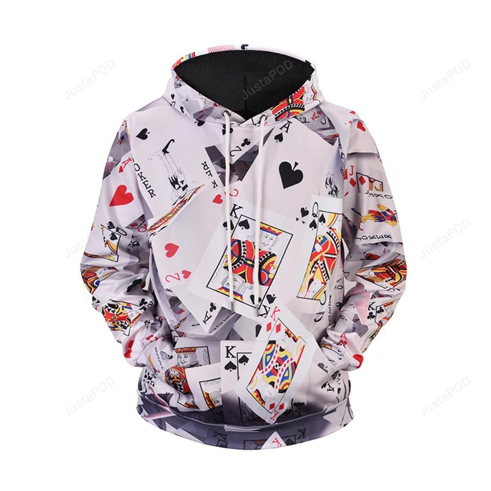 Unisex Cool Poker 3d All Over Print Hoodie Zip-up Hoodie