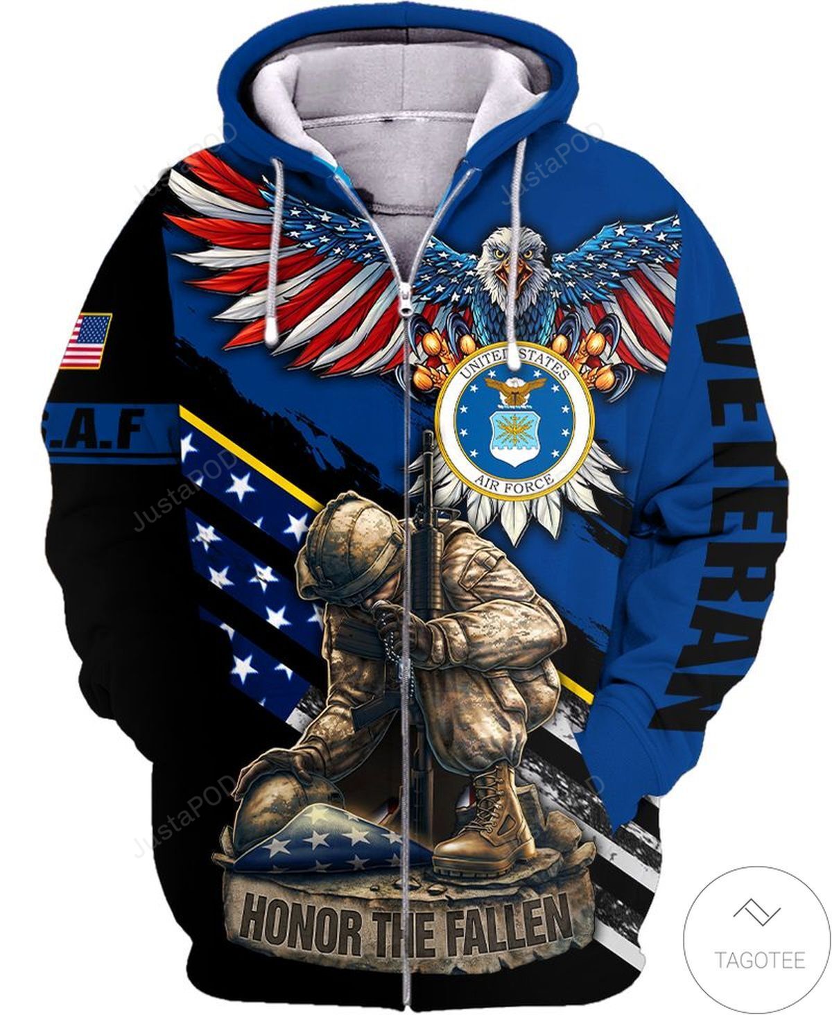 United States Air Force Veteran 3d All Over Print Hoodie Zip-up Hoodie