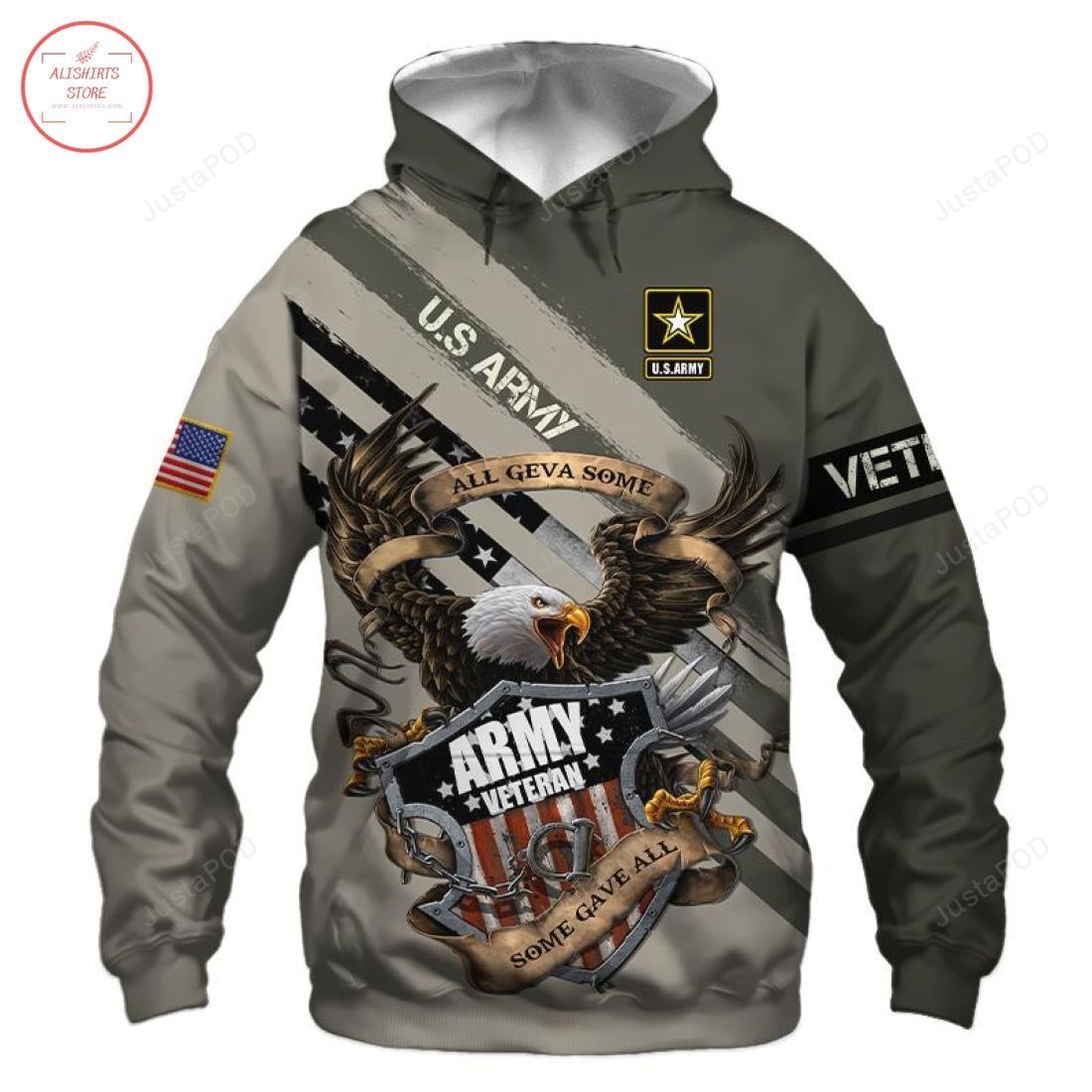 Us Army Veteran 3d All Over Print Hoodie Zip-up Hoodie-trungten-cjy2r