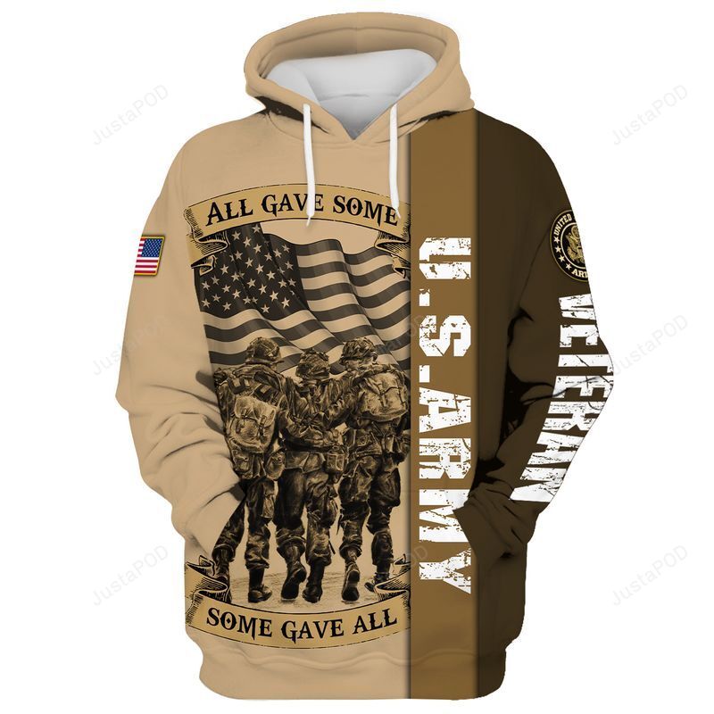 Us Army Veteran All Gave Some Some Gave All 3d All Over Print Hoodie Zip-up Hoodie-trungten-j4a3a