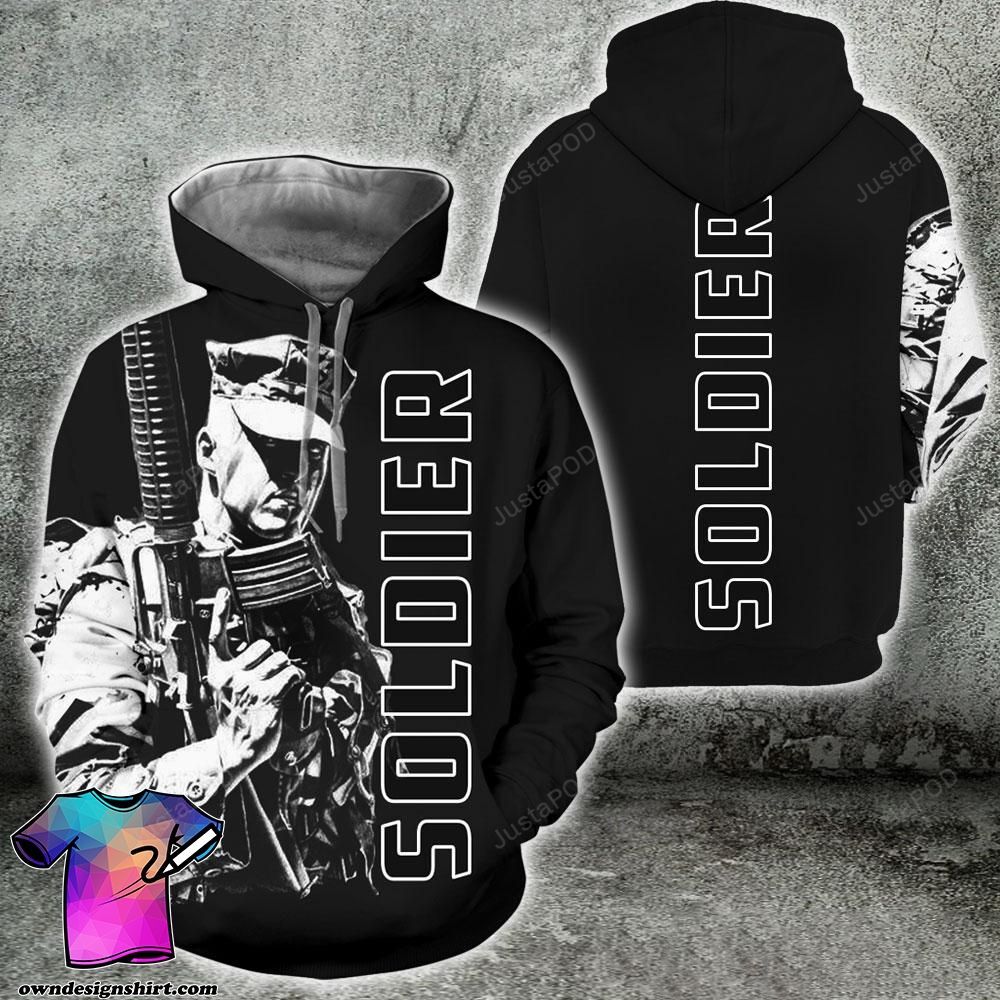 Us Army Veteran Soldier 3d All Over Print Hoodie Zip-up Hoodie-trungten-6tp5v