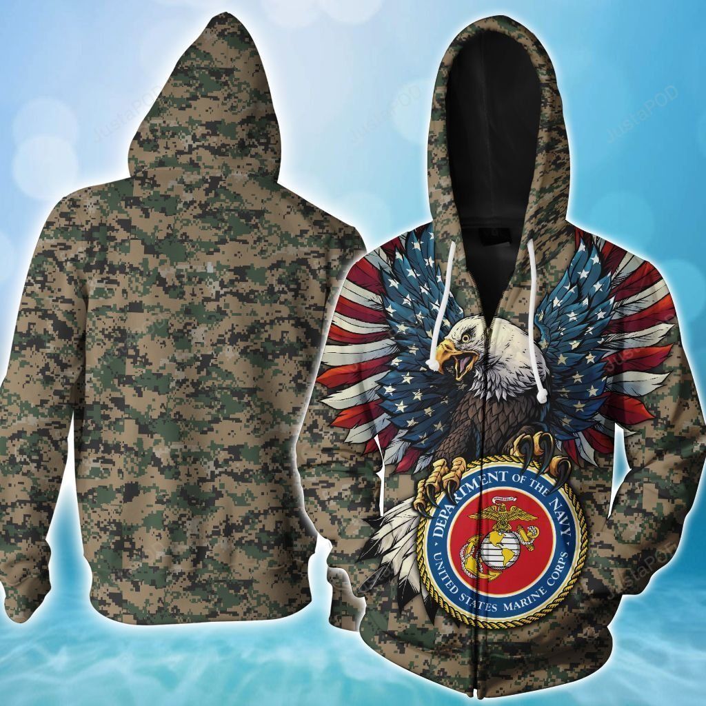 Us Marine Corps 3d All Over Printed Hoodie-trungten-dkbo7