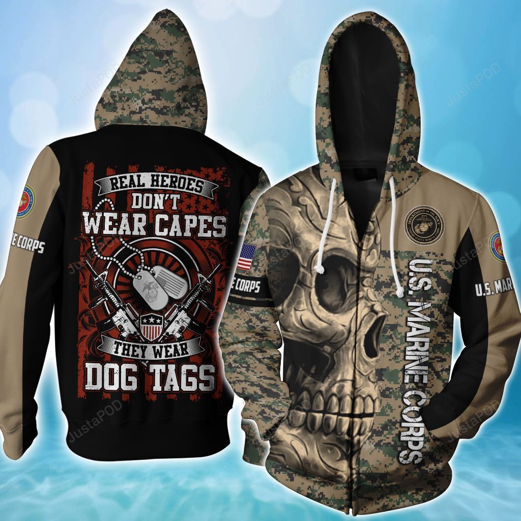 Us Marine Corps 3d All Over Printed Hoodie-trungten-jh06n