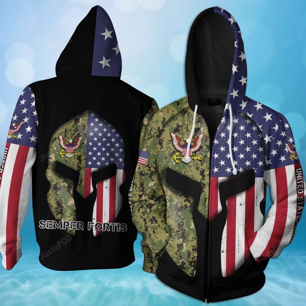 Us Navy 3d All Over Printed Hoodie-trungten-6xkph