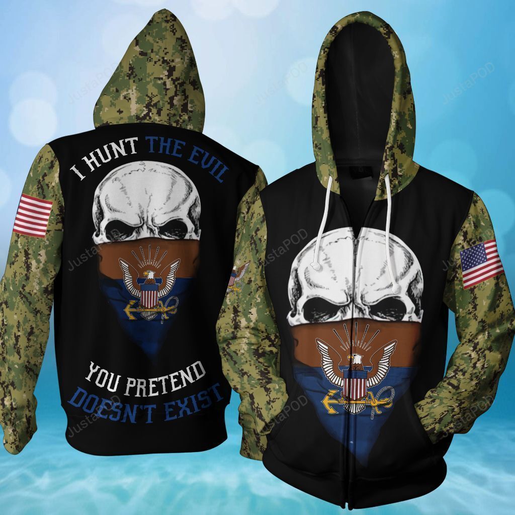 Us Navy 3d All Over Printed Hoodie-trungten-esiln