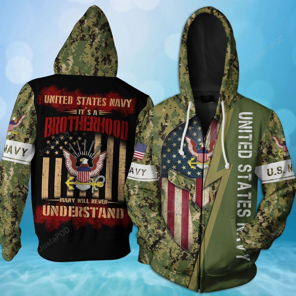 Us Navy 3d All Over Printed Hoodie-trungten-frbq7