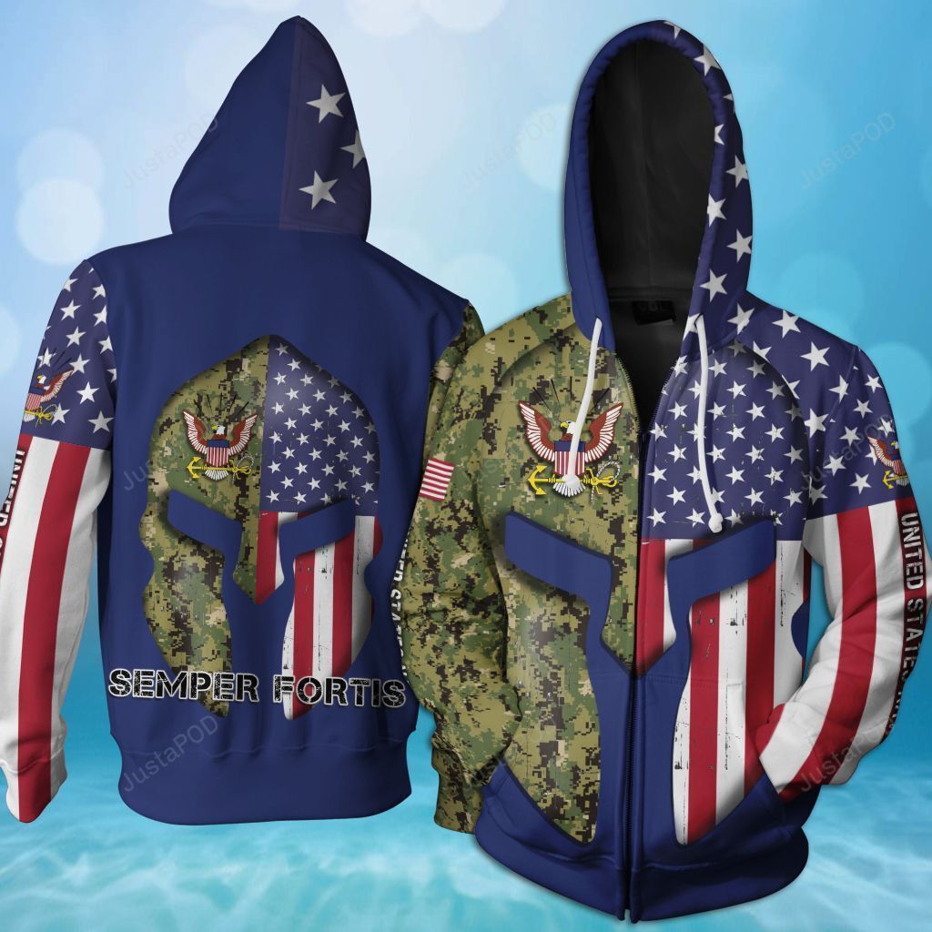 Us Navy 3d All Over Printed Hoodie-trungten-p4m39