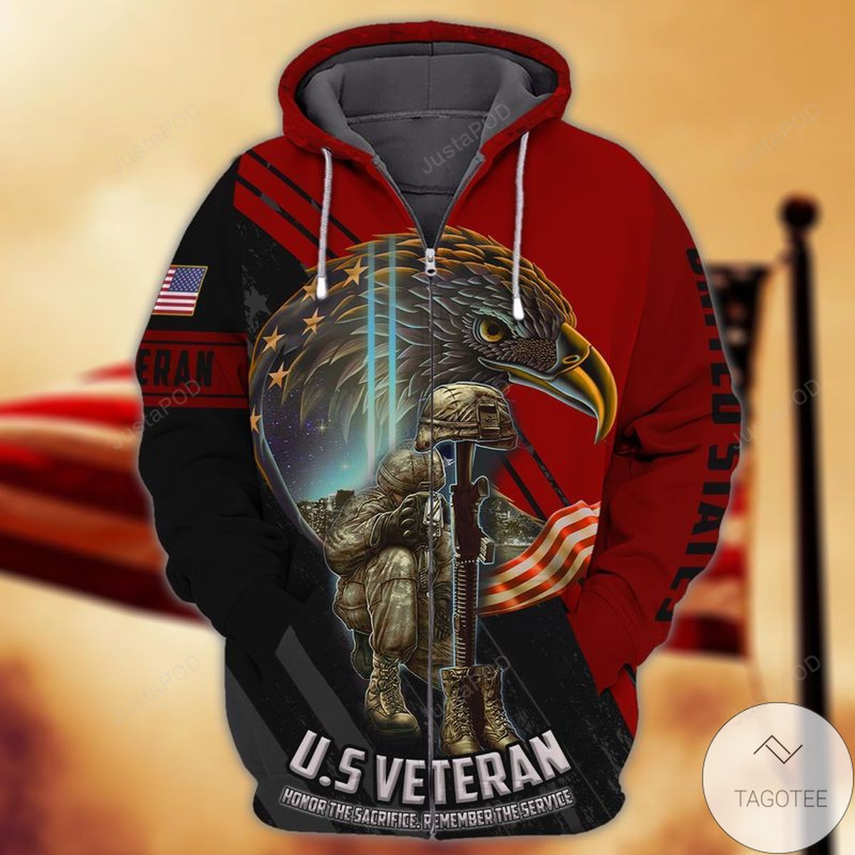 Us Veteran 3d All Over Print Hoodie Zip-up Hoodie