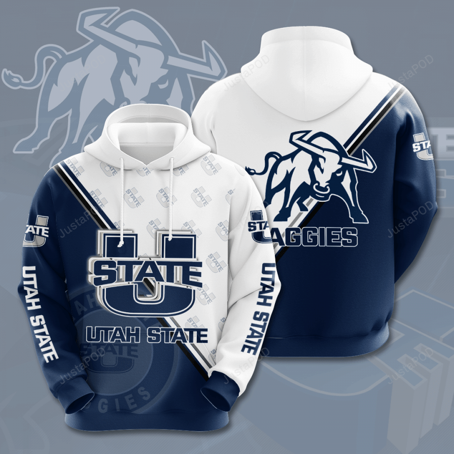 Utah State Aggies Ncaa 3d Hoodie Utah State Aggies 3d Hoodie Custom 3d Hoodie 2020