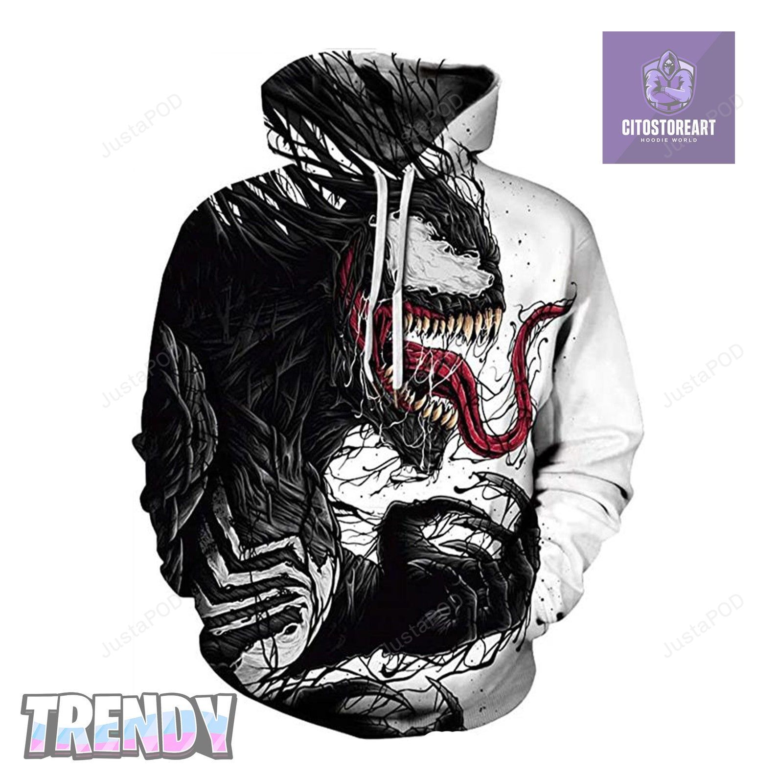 Venom Art 3d Hoodie