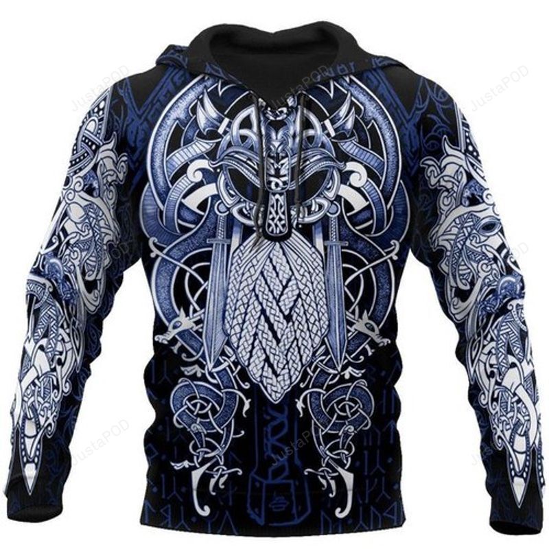 Viking Odin Special Viking Tattoo 3d All Over Print Hoodie Zip-up Hoodie