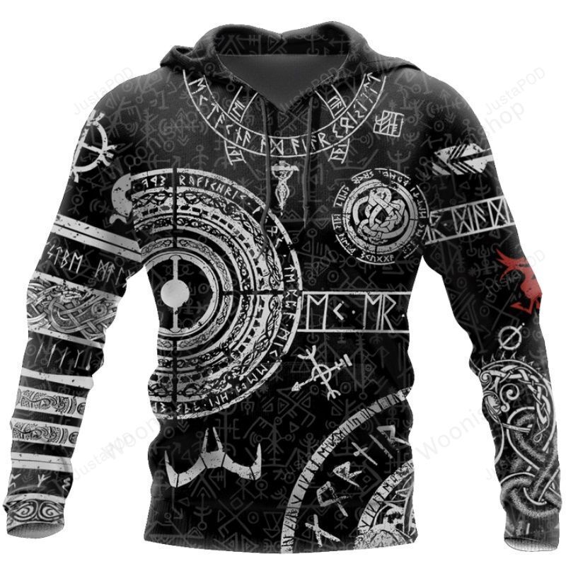 Viking Tattoos 3d All Over Print Hoodie Zip-up Hoodie