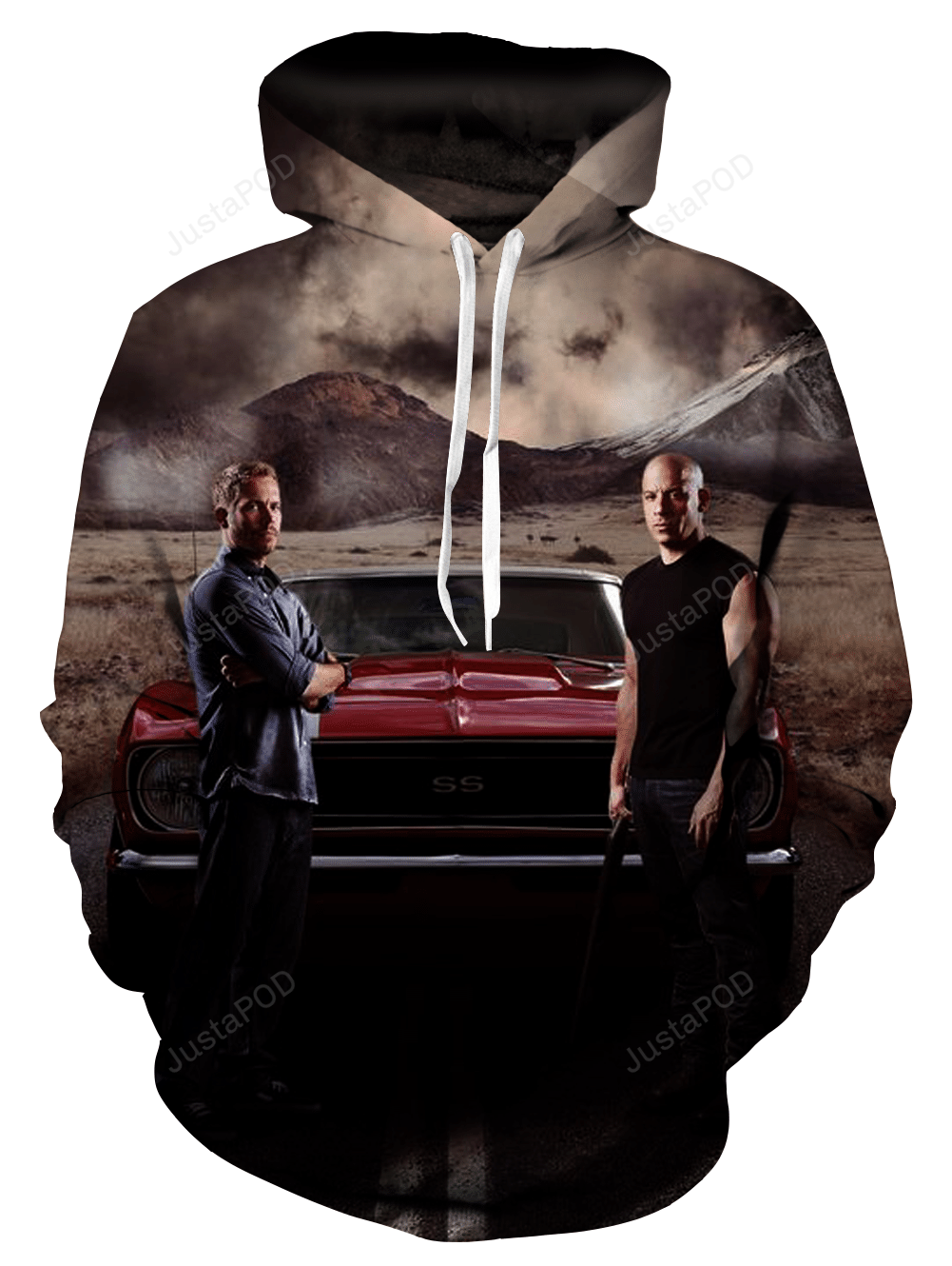 Vin Diesel Paul Walker Fast Furious 3d Hoodies