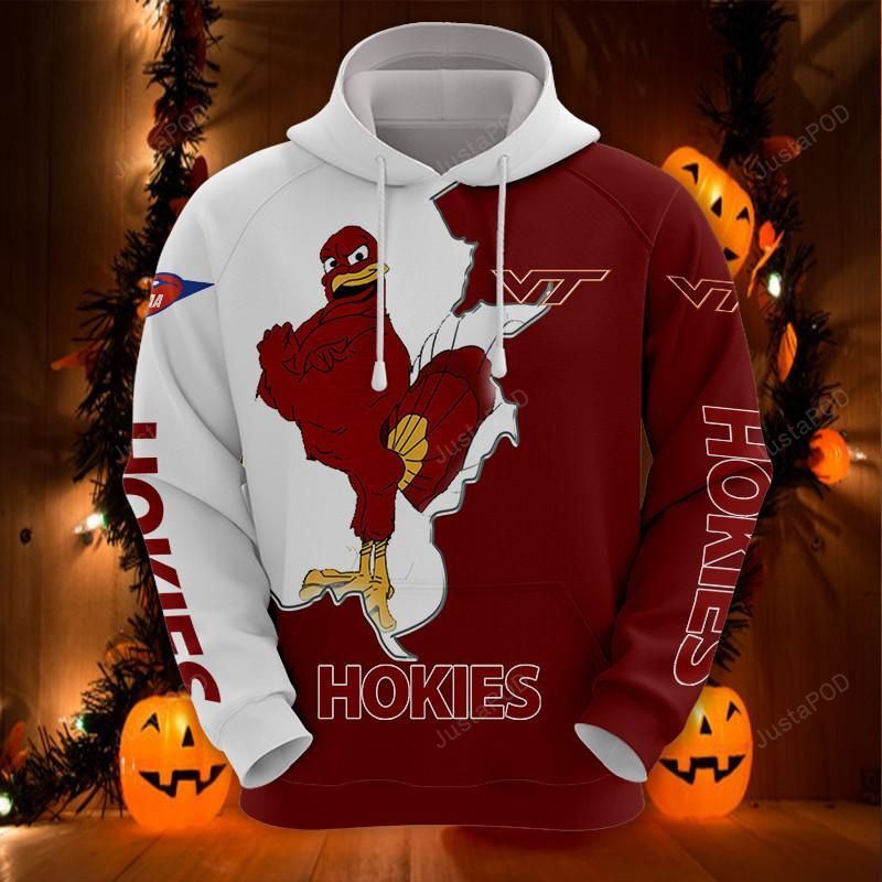 Virginia Tech Hokies 3d All Over Print Hoodie Zip-up Hoodie