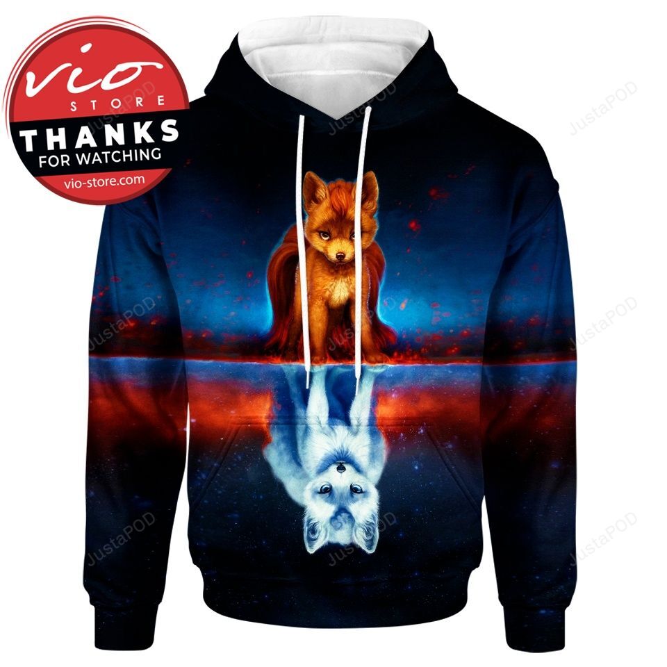 Vulpix Mirrored 3d All Over Print Hoodie Zip-up Hoodie