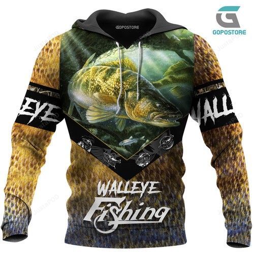 Walleye Fishing 3d Hoodie-trungten-x0z5y